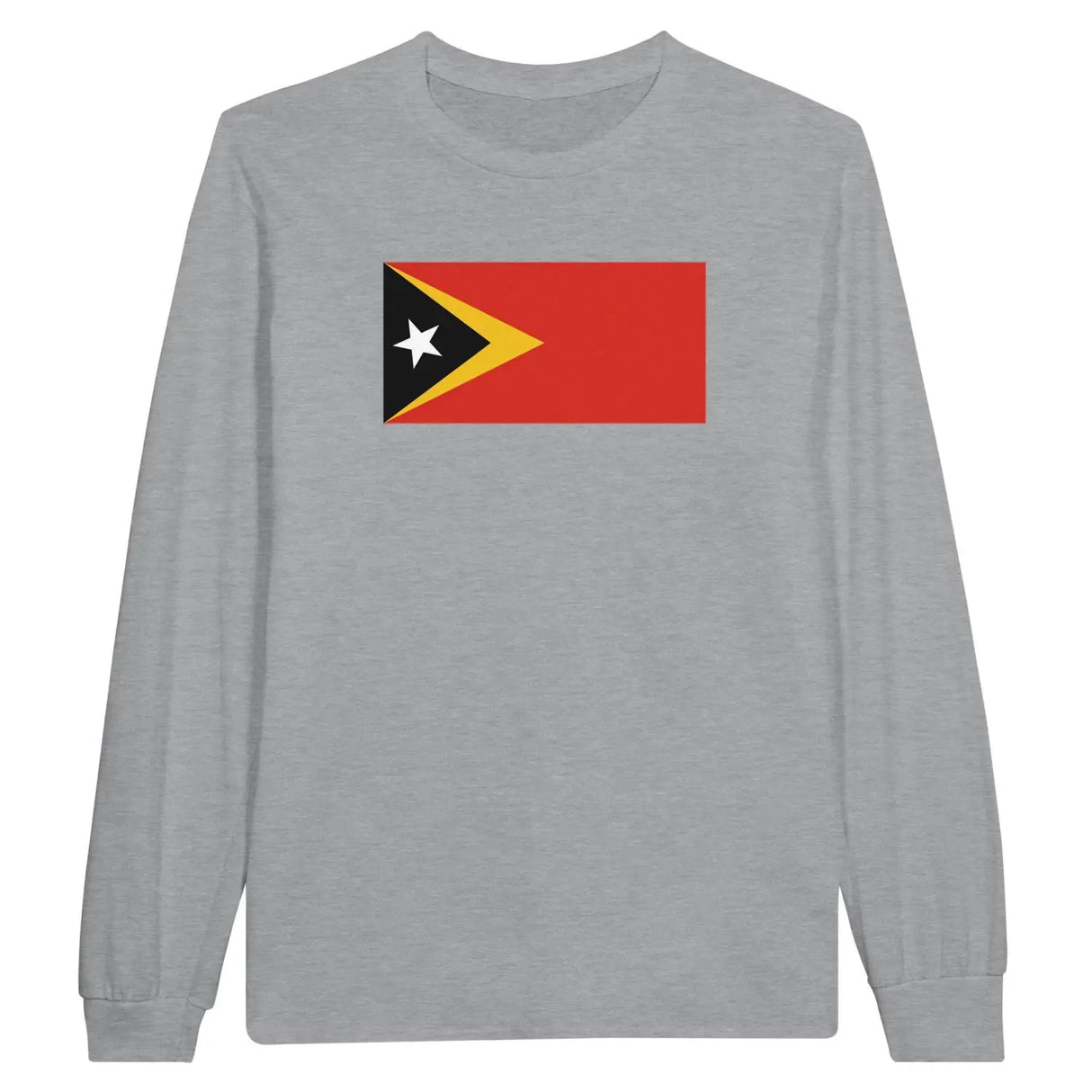 T-shirt à manches longues drapeau timor oriental - pixelforma