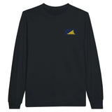T-shirt à manches longues drapeau tokelau en broderie - pixelformaflag