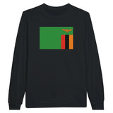 T-shirt à manches longues drapeau zambie - pixelforma