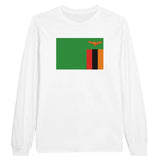 T-shirt à manches longues drapeau zambie - pixelforma