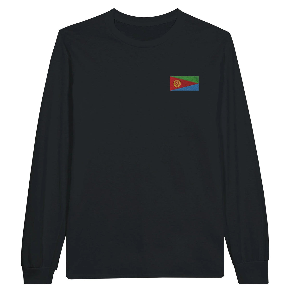 T-shirt à manches longues érythrée broderie coton mélangé