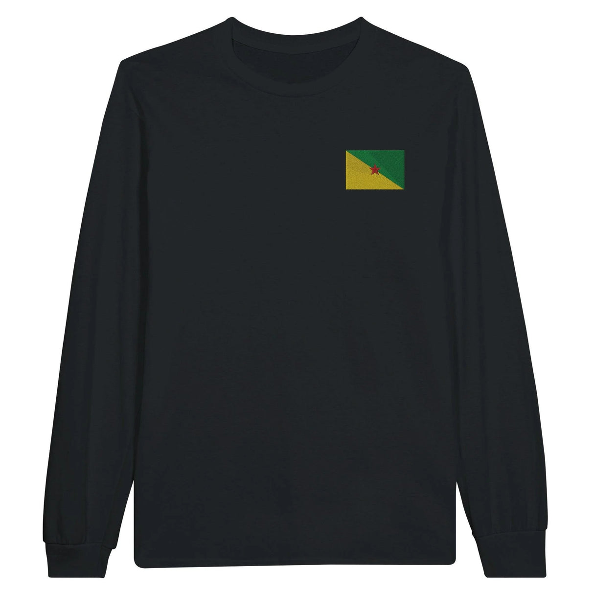 T-shirt à manches longues guyane coton mélangé brodé