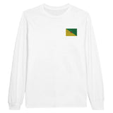 T-shirt à manches longues guyane coton mélangé brodé