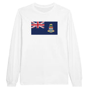 T-shirt à manches longues îles caïmans coton mélangé