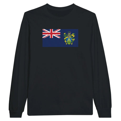 T-shirt à manches longues îles pitcairn coton mélangé