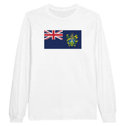 T-shirt à manches longues îles pitcairn coton mélangé