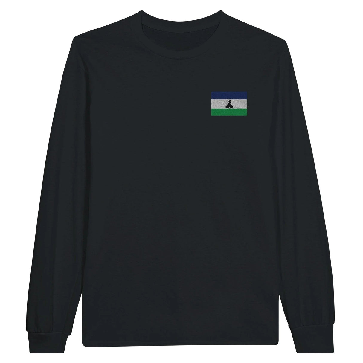 T-shirt à manches longues lesotho broderie coton mélangé