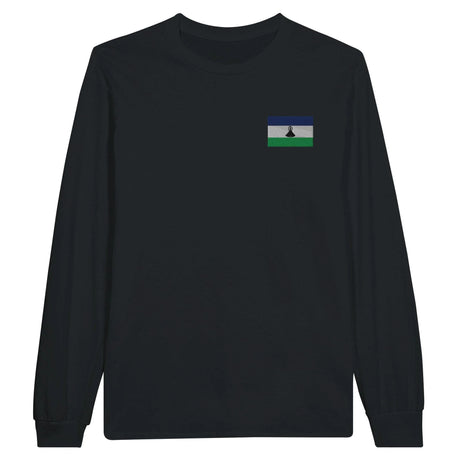 T-shirt à manches longues lesotho broderie coton mélangé