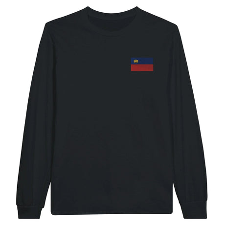 T-shirt à manches longues liechtenstein coton broderie