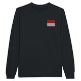 T-shirt à manches longues monaco broderie coton mélangé