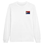 T-shirt à manches longues saint-martin coton broderie couleur