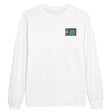 T-shirt à manches longues saint-pierre-et-miquelon brodé coton