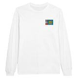 T-shirt à manches longues saint-pierre-et-miquelon brodé coton