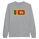 T-shirt à manches longues sri lanka coton mélangé imprimé