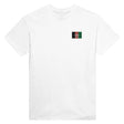 T-shirt afghanistan broderie couleur coton épais patriotique