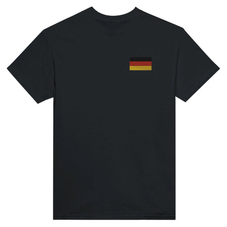 T-shirt allemagne broderie couleur coton épais manches longues