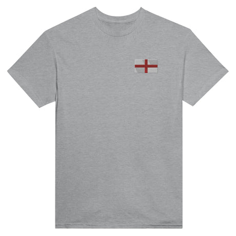 T-shirt angleterre broderie couleur coton épais manches longues