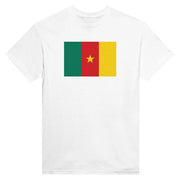 T-shirt cameroun imprimé coton mélangé couleurs patriotiques