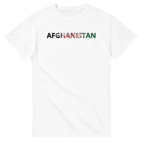 T-shirt drapeau afghanistan en écriture - pixelforma