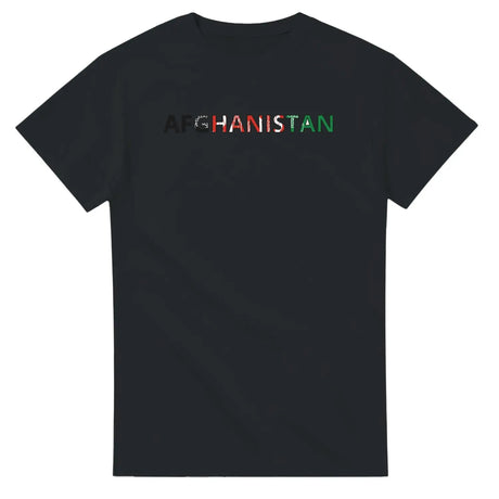 T-shirt drapeau afghanistan en écriture - pixelforma