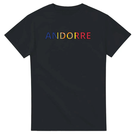 T-shirt drapeau andorre en écriture - pixelforma