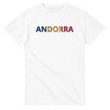 T-shirt drapeau andorre - pixelforma