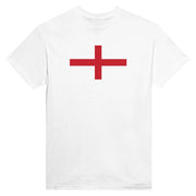 T-shirt drapeau angleterre imprimé coton mélangé manches longues