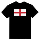 T-shirt drapeau angleterre brodé coton mélangé manches longues