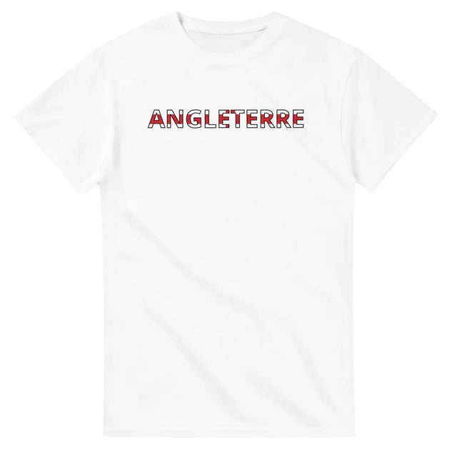 T-shirt drapeau angleterre en écriture - pixelforma