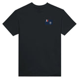 T-shirt drapeau antarctique française broderie coton douceur