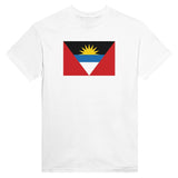 T-shirt drapeau antigua-et-barbuda brodé coton mélangé