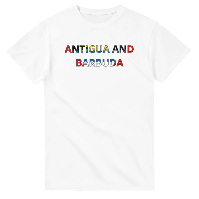 T-shirt drapeau antigua-et-barbuda - pixelforma