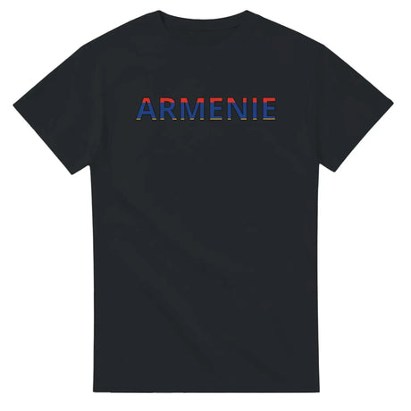 T-shirt drapeau arménie en écriture - pixelforma