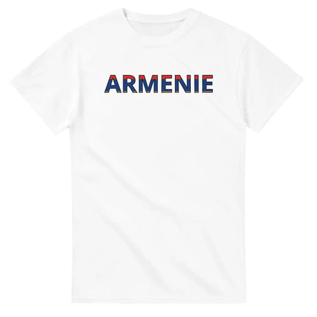 T-shirt drapeau arménie en écriture - pixelforma