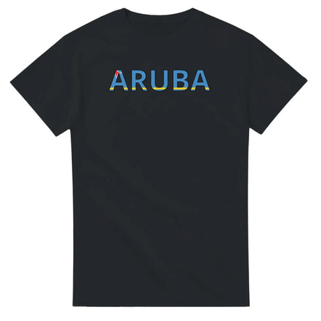 T-shirt drapeau aruba en écriture - pixelforma