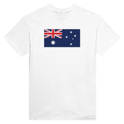 T-shirt drapeau australie coton mélangé imprimé manches longues