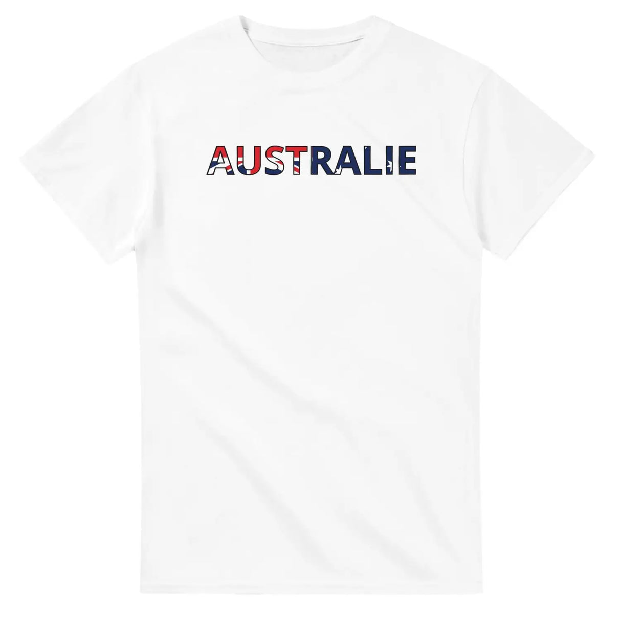 T-shirt drapeau australie en écriture - pixelforma