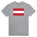 T-shirt drapeau autriche brodé coton mélangé élégant