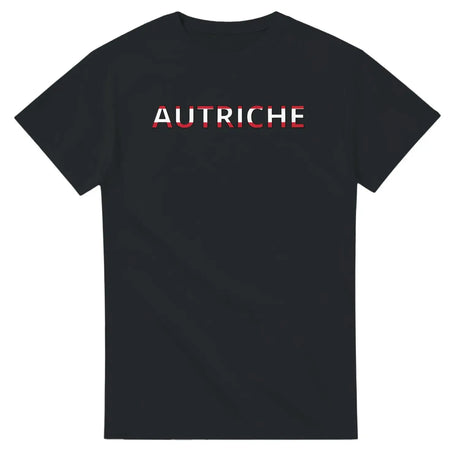 T-shirt drapeau autriche en écriture - pixelforma