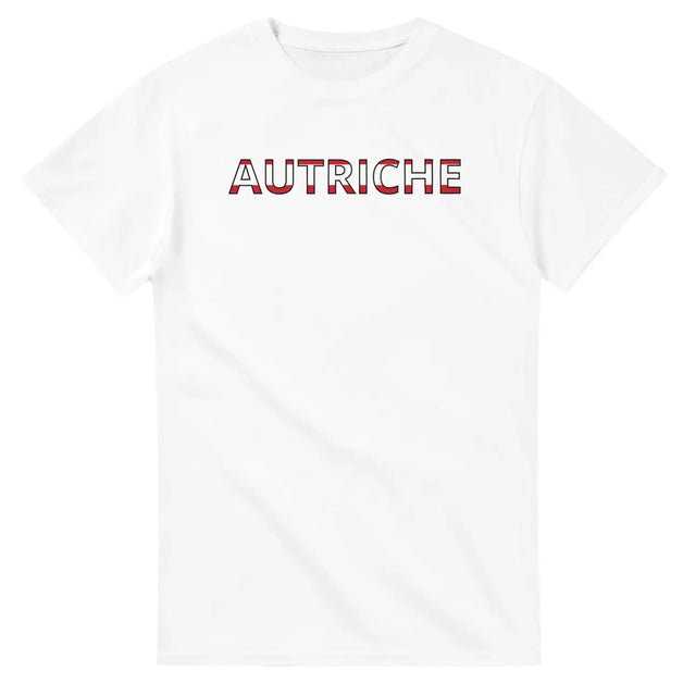 T-shirt drapeau autriche en écriture - pixelforma