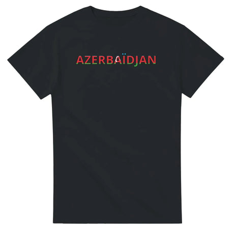 T-shirt drapeau azerbaïdjan en écriture - pixelforma