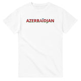 T-shirt drapeau azerbaïdjan en écriture - pixelforma