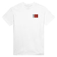 T-shirt drapeau bahreïn broderie couleur coton épais