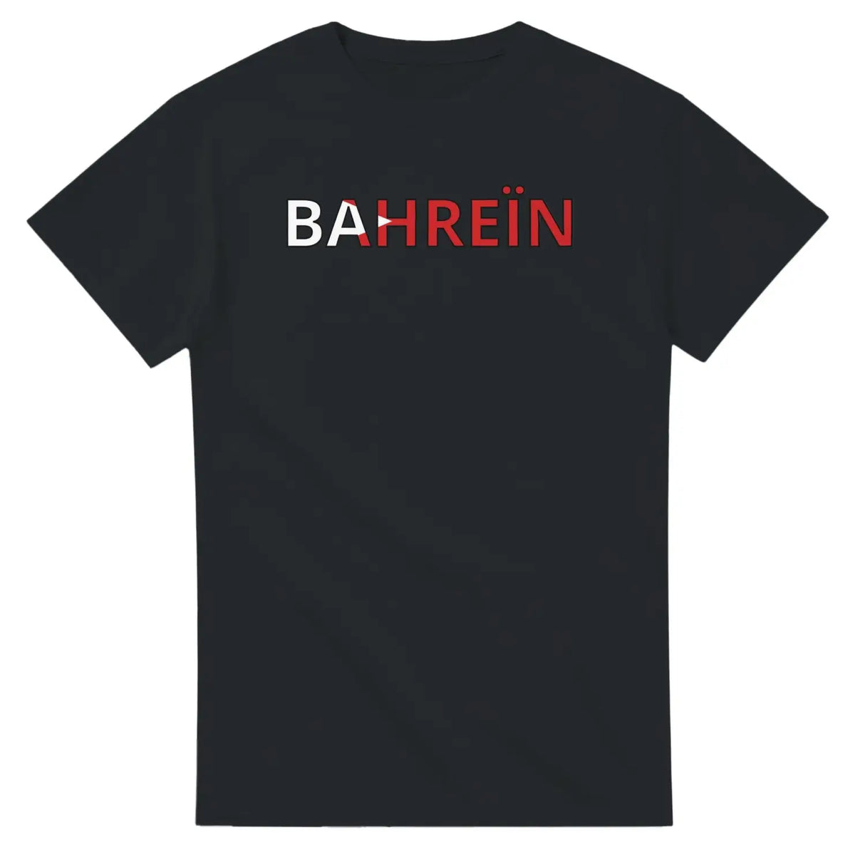 T-shirt drapeau bahreïn en écriture - pixelforma