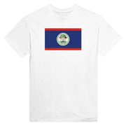 T-shirt drapeau belize imprimé coton mélangé manches longues