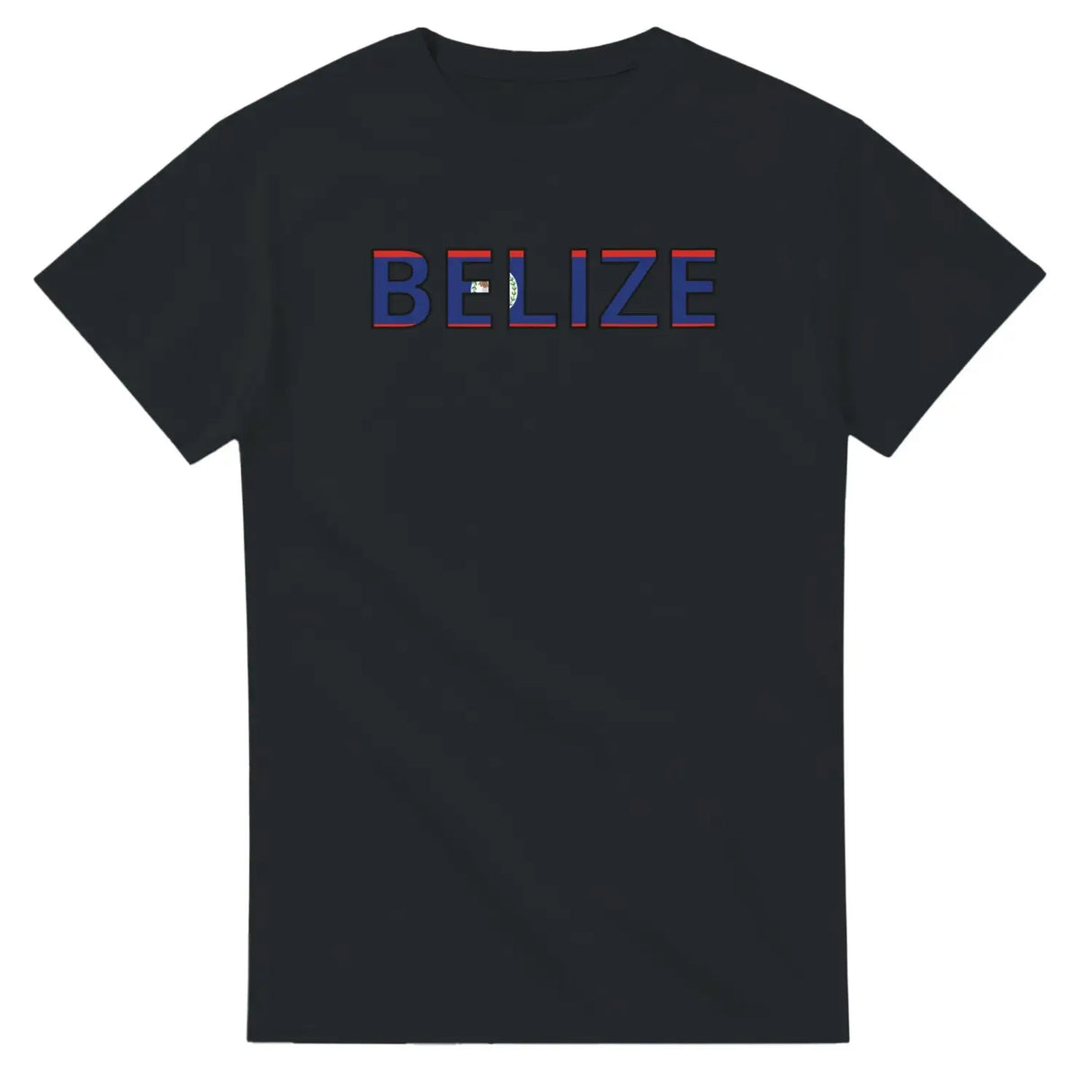 T-shirt drapeau belize en écriture - pixelforma