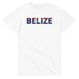 T-shirt drapeau belize en écriture - pixelforma