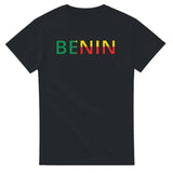 T-shirt drapeau bénin en écriture - pixelforma