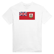 T-shirt drapeau bermudes imprimé coton mélangé élégant