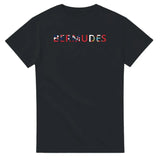 T-shirt drapeau bermudes en écriture - pixelforma